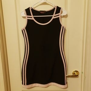 Black & Pink Tennis Dress
